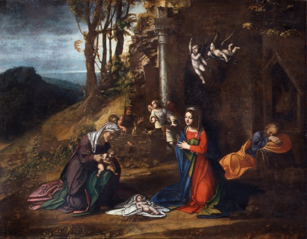 Nativity of Jesus with St. Elisabeth and the Young St. John the Baptist