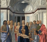 Madonna and Child with Saints, Angels and Federico da Montefeltro (San Bernardino Altarpiece)