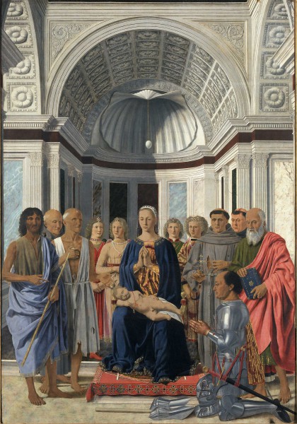 Madonna and Child with Saints, Angels and Federico da Montefeltro (San Bernardino Altarpiece)