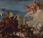 I Santi Faustino e Giovita appaiono in difesa di Brescia assaltata da Nicola Piccinino nel 1438