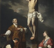 Cristo in croce tra Sant’Eusebio, San Filippo Neri e la Maddalena