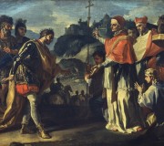 L’incontro di Ratchis, re dei Longobardi e di papa Zaccaria durante l’assedio di Perugia