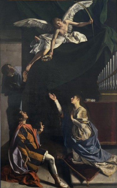 I Santi martiri Cecilia, Valeriano e Tiburzio visitati dall’angelo