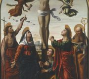 Crucifixion with the Virgin and St. John the Baptist, St. Mary Magdalen, St. John the Evangelist and St. Augustine