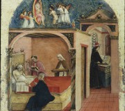 San Girolamo ammalato si vede fustigato davanti a Cristo