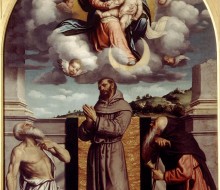 Madonna in gloria con il Bambino e i santi Girolamo, Francesco e Antonio abate