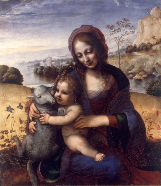 Madonna and Child with a Lamb