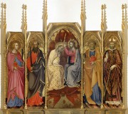 Polyptych of the Coronation of the Virgin The Redeemer Blessing