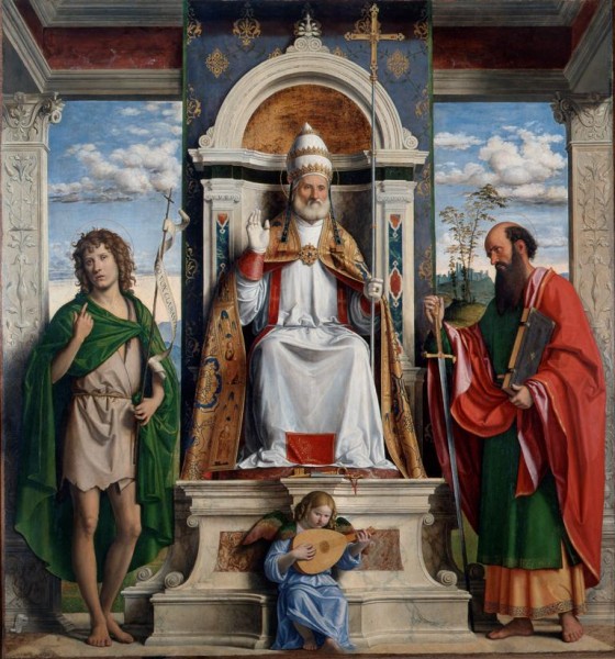 San Pietro in trono con San Giovanni Battista e San Paolo