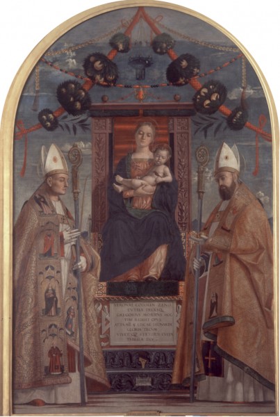 Madonna and Child Enthroned with Saints Zeno and Nicholas
