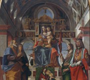 Madonna and Child enthroned with St. Andrew, St. Monica, St. Ursula and St. Sigismund