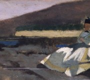 Seated Lady in Landscape