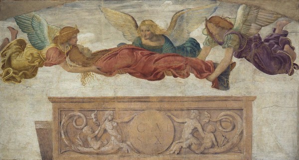 I corpo di Santa Caterina trasportato dagli angeli