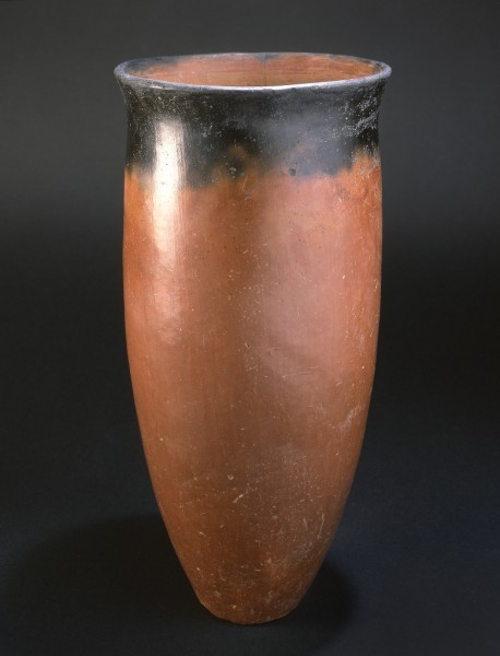 Black Topped Red Ware Beaker with Slightly Everted Rim