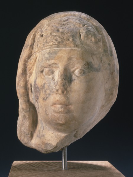 Female Head with Veil and Crown