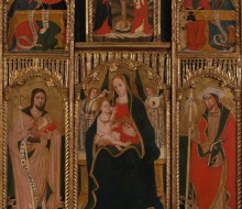 Madonna con il Bambino e angeli fra San Giovanni Battista e San Giacomo e Crocifissione fra gli Evangelisti