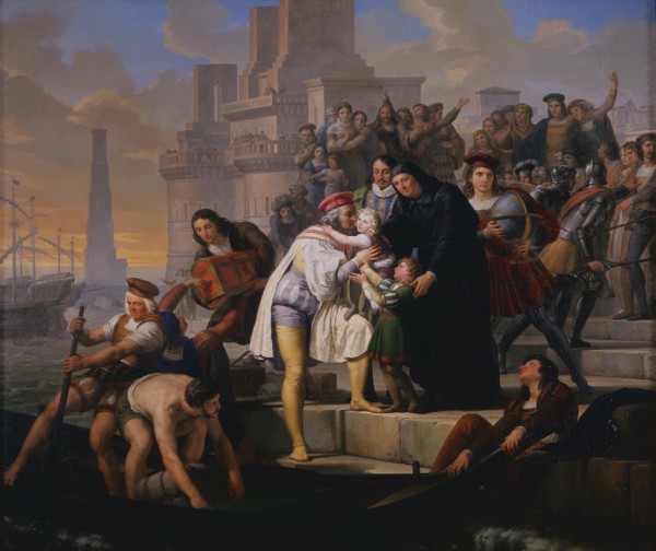 Cristoforo Colombo in partenza per le Americhe