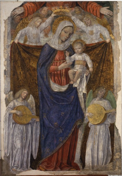 Madonna col Bambino, l’Eterno e angeli