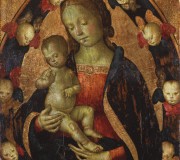 Madonna con il Bambino in una mandorla di cherubini