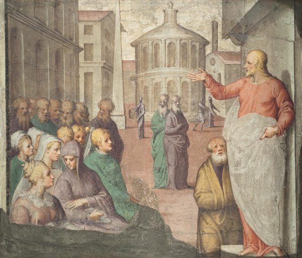 Jesus Preaching to the Crowds