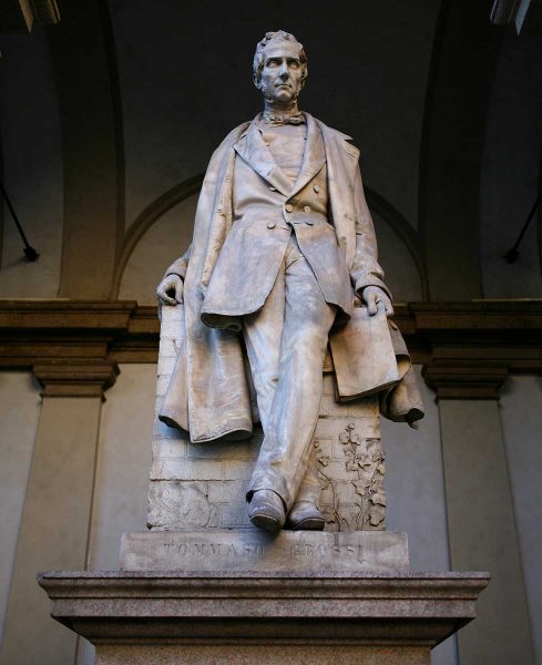 Vincenzo Vela, <em>Monumento a Tommaso Grossi</em>, 1858
