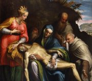 Pietà with St. Catherine of Alexandria, the prophets Elijah, Elisha and Gabriele Pizzamiglio of Quinziano
