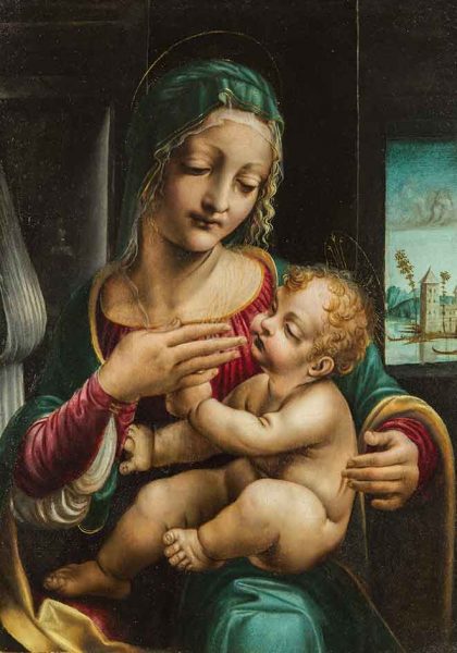 Madonna col Bambino e due angeli, Bernardo Zenale, 1500-1502 c.a