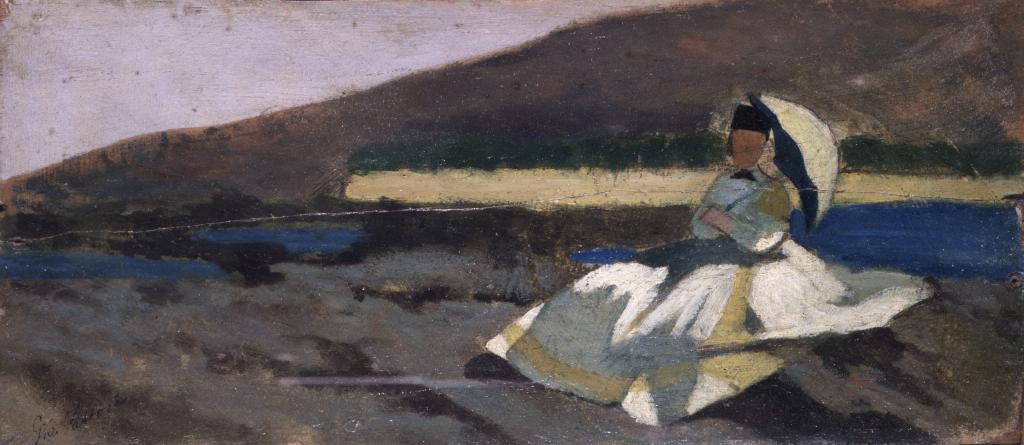Seated Lady in Landscape