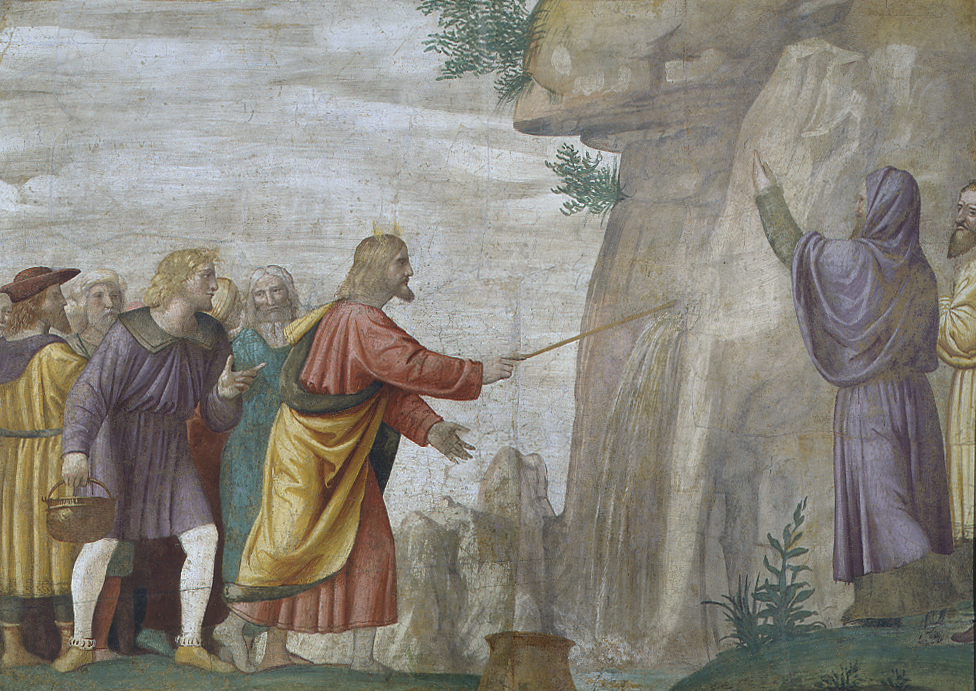 Mosè fa scaturire l&#8217;acqua dalla rupe