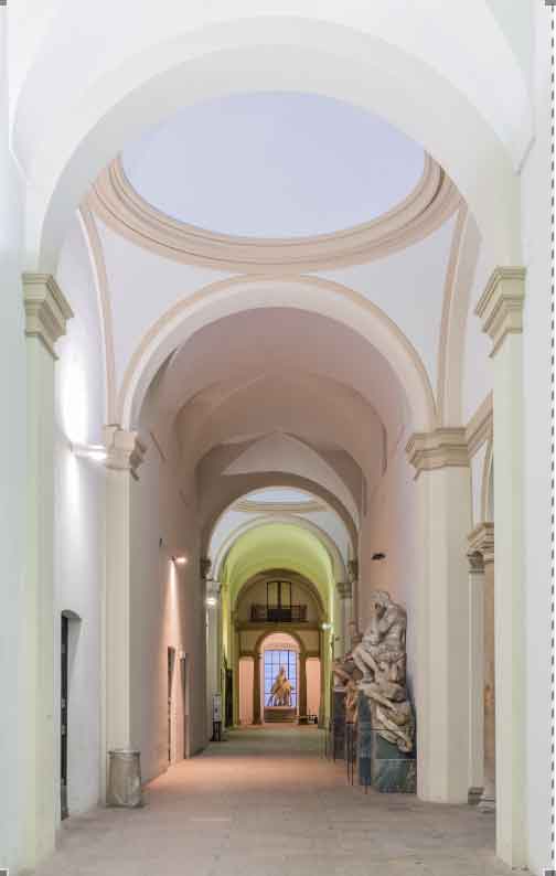 07 -  Accademia di belle arti di Brera, accesso scalone biblioteca braidense e accesso alternativo Biblioteca Braidense