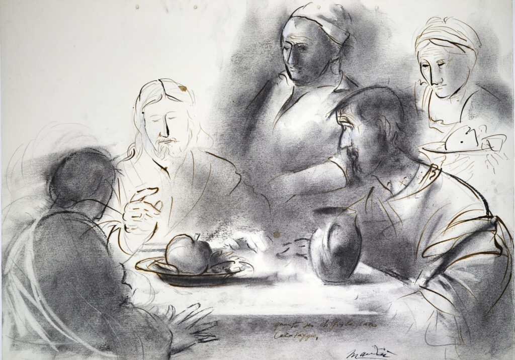 Caravaggio (Cena in Emmaus) – d’après