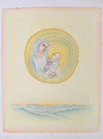 Ambrogio Lorenzetti (Madonna con Bambino) – d’après