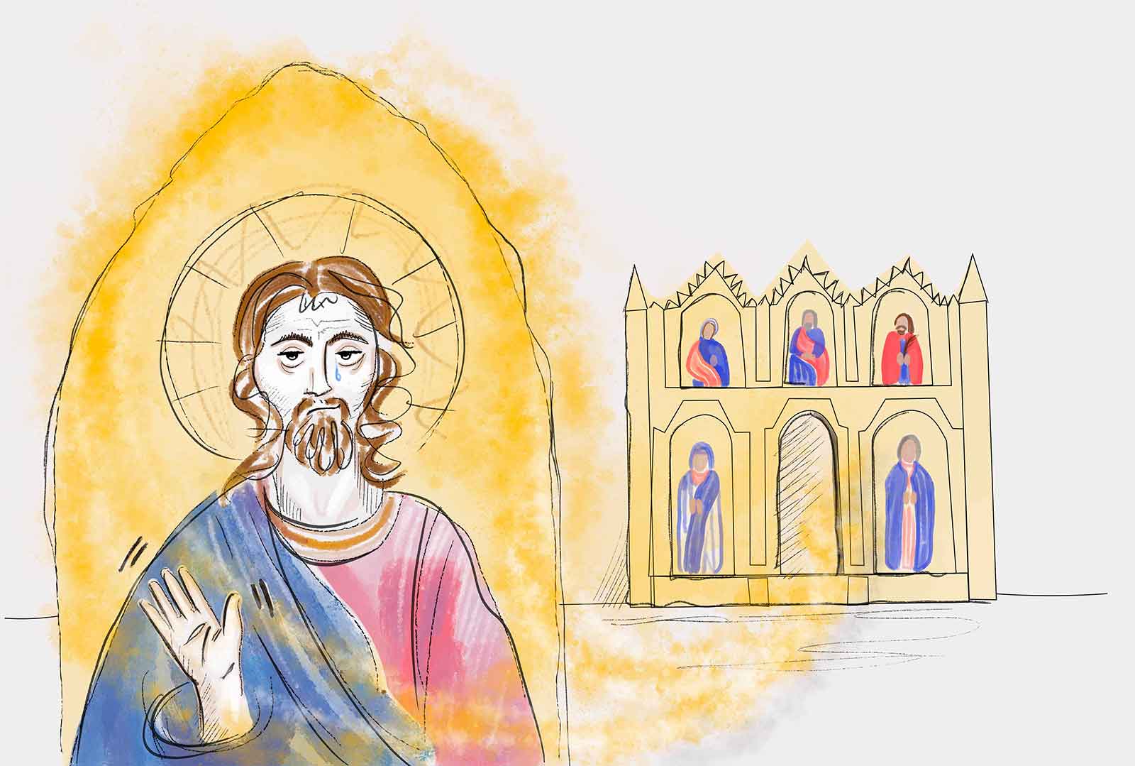 02 - Giovanni da Milano, Cristo in trono, 1360-65