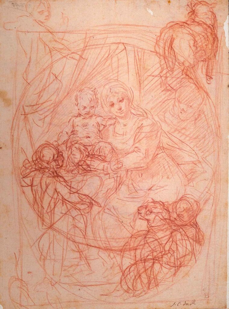 Studio per Madonna col Bambino e san Giovannino e altri schizzi