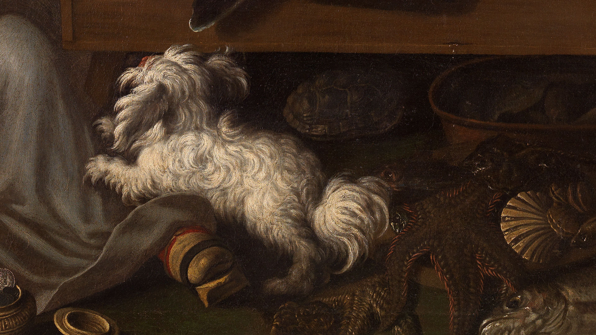 dettaglio di Pescivendoli di Vincenzo Campi